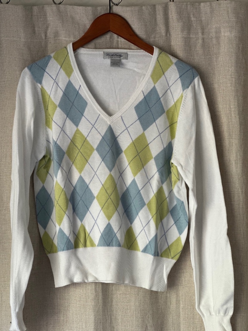 Brooks Brothers Argyle Womens Golf Sweater.